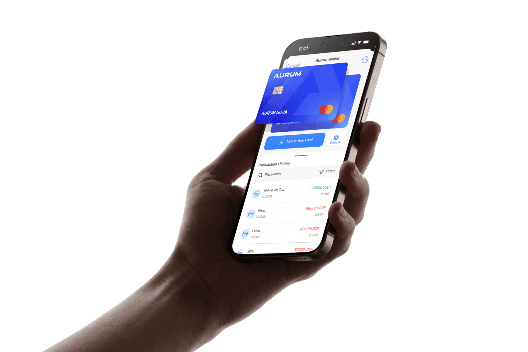 phone on hand