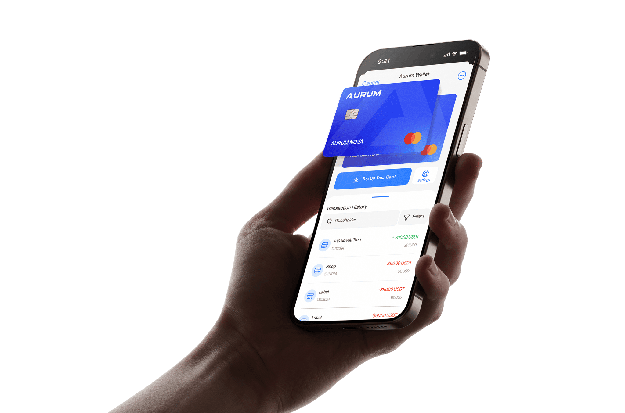 phone on hand